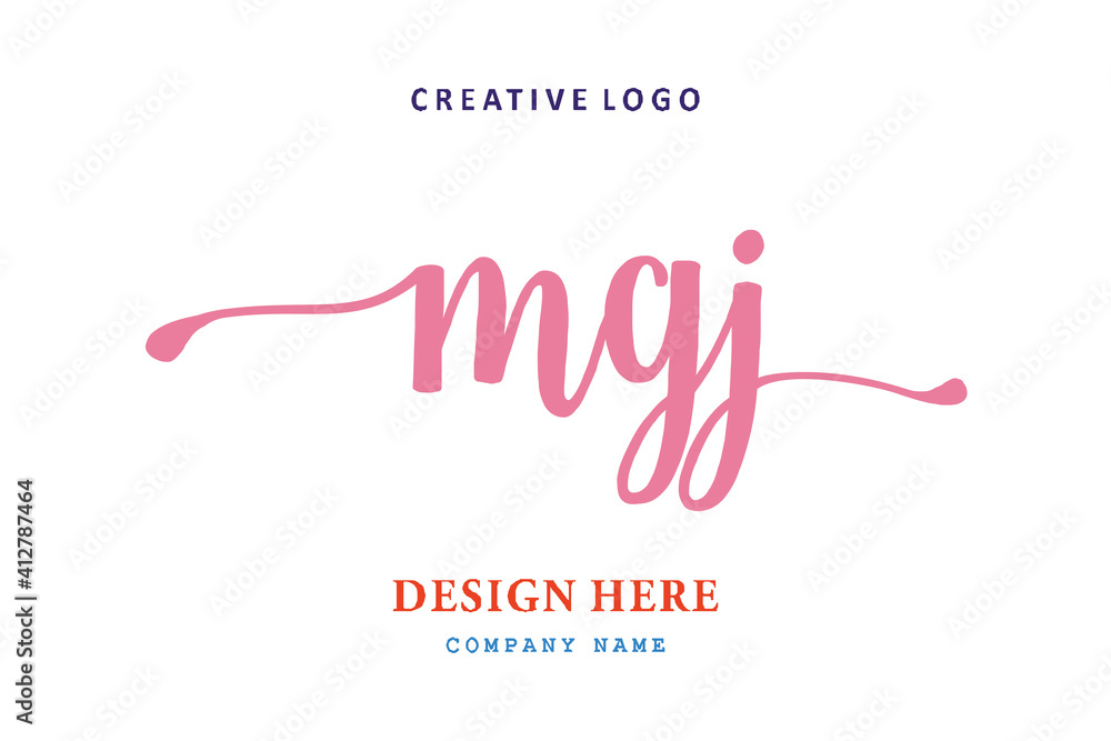 MGJ lettering logo is simple, easy to understand and authoritative MGJ lettering logo is simple, easy to understand and authoritative