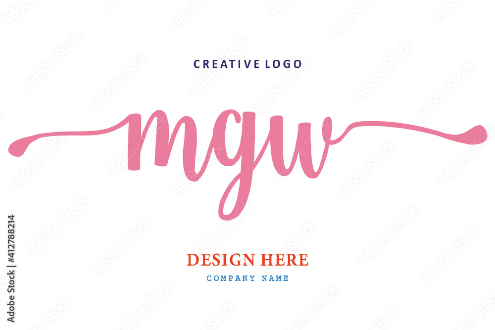 MGW lettering logo is simple, easy to understand and authoritative
