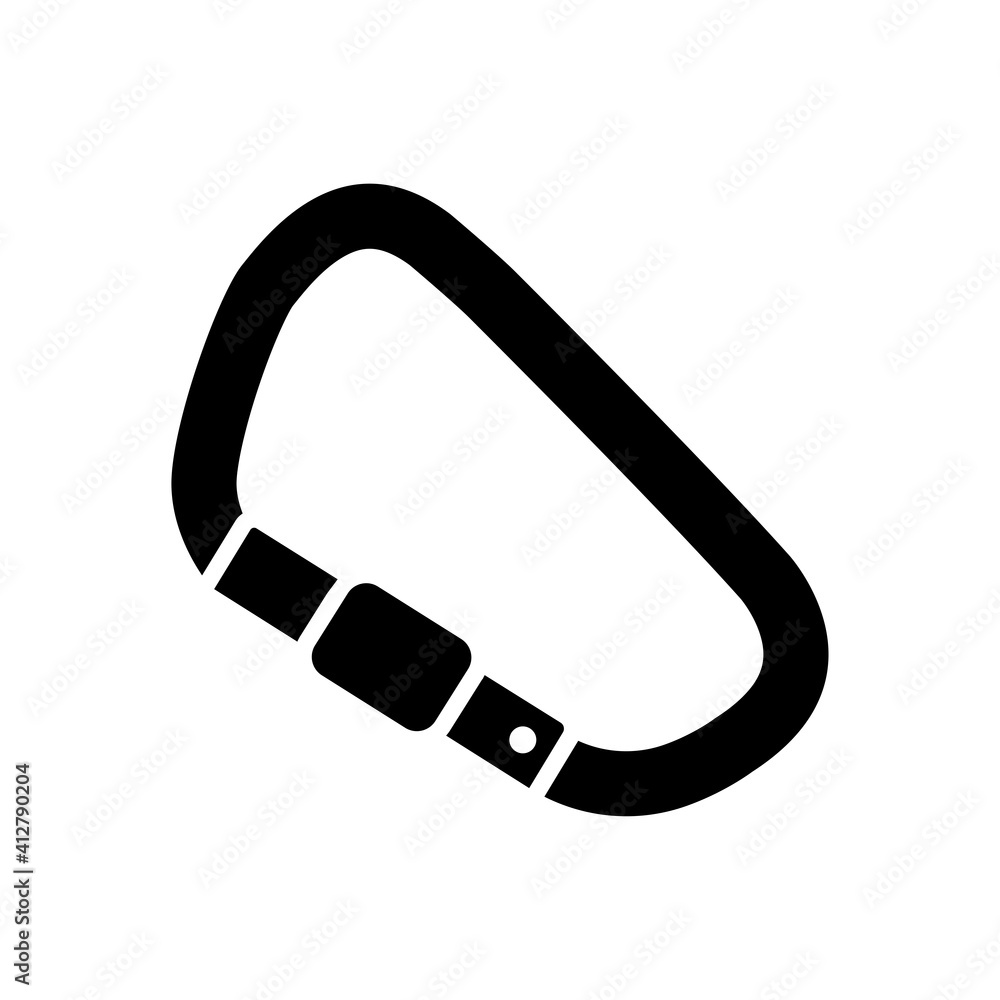 carabiner adventure outdoor icon design vector template carabiner adventure outdoor icon design vector template