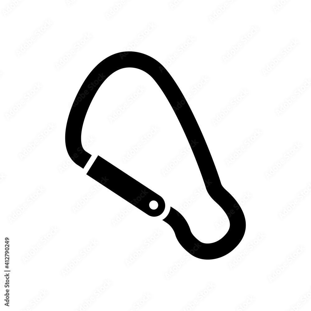 carabiner adventure outdoor icon design vector template carabiner adventure outdoor icon design vector template