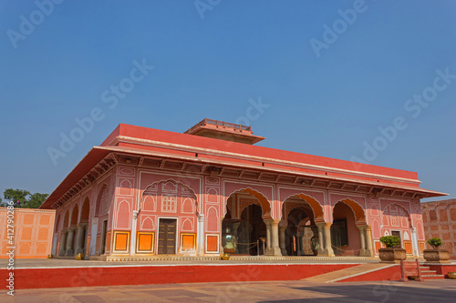 Diwan-e-Khas the Hall of Public audience City Palace, Jaipur, Rajasthan, India.