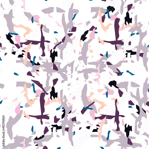 Spots, Ikat. Tie Dye, Batik. Seamless Pattern.