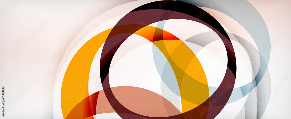 Ring geometric shapes, o letter repetition wallpaper. Abstract background for business or technology presentations, internet posters or web brochure covers Ring geometric shapes, o letter repetition wallpaper. Abstract background for business or technology presentations, internet posters or web brochure covers