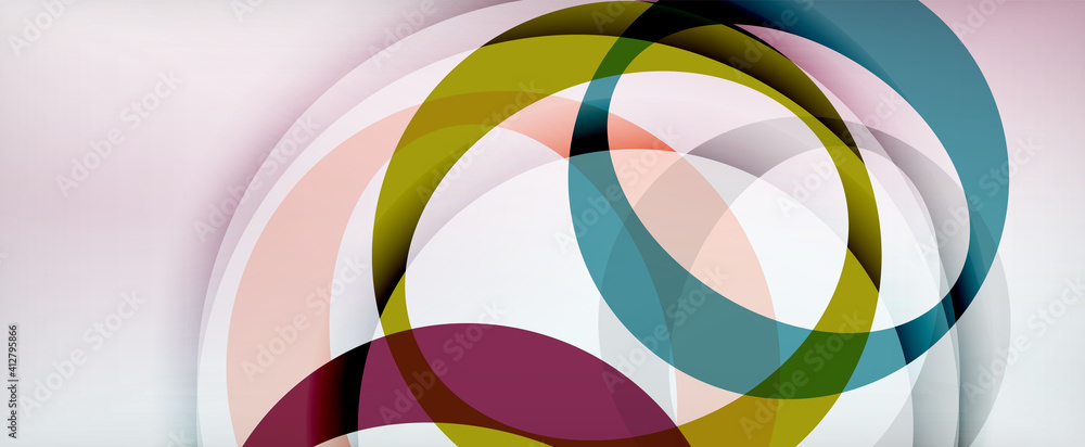 Ring geometric shapes, o letter repetition wallpaper. Abstract background for business or technology presentations, internet posters or web brochure covers Ring geometric shapes, o letter repetition wallpaper. Abstract background for business or technology presentations, internet posters or web brochure covers