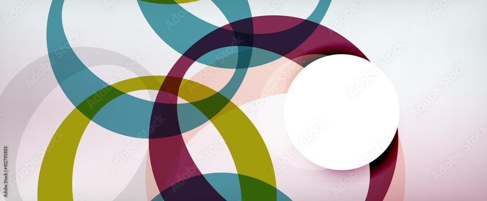 Ring geometric shapes, o letter repetition wallpaper. Abstract background for business or technology presentations, internet posters or web brochure covers Ring geometric shapes, o letter repetition wallpaper. Abstract background for business or technology presentations, internet posters or web brochure covers