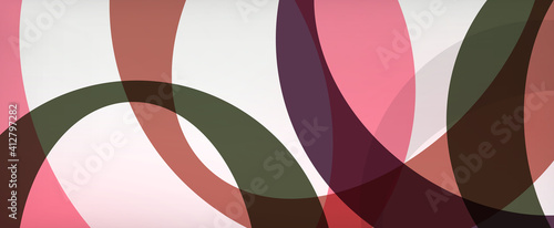 Wallpaper Mural Ring geometric shapes, o letter repetition wallpaper. Abstract background for business or technology presentations, internet posters or web brochure covers Torontodigital.ca