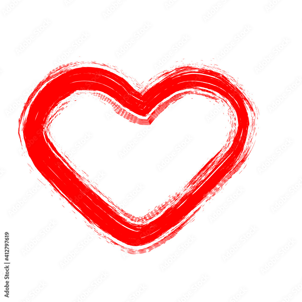 Set of Hearts . One line Shapes for your design. Valentine's Day signs. Vector illustration. Set of Hearts . One line Shapes for your design. Valentine's Day signs. Vector illustration.