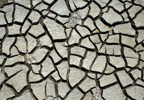 A close-up view of the floor, which has a different effect at first glance with its cracked and dry appearance
