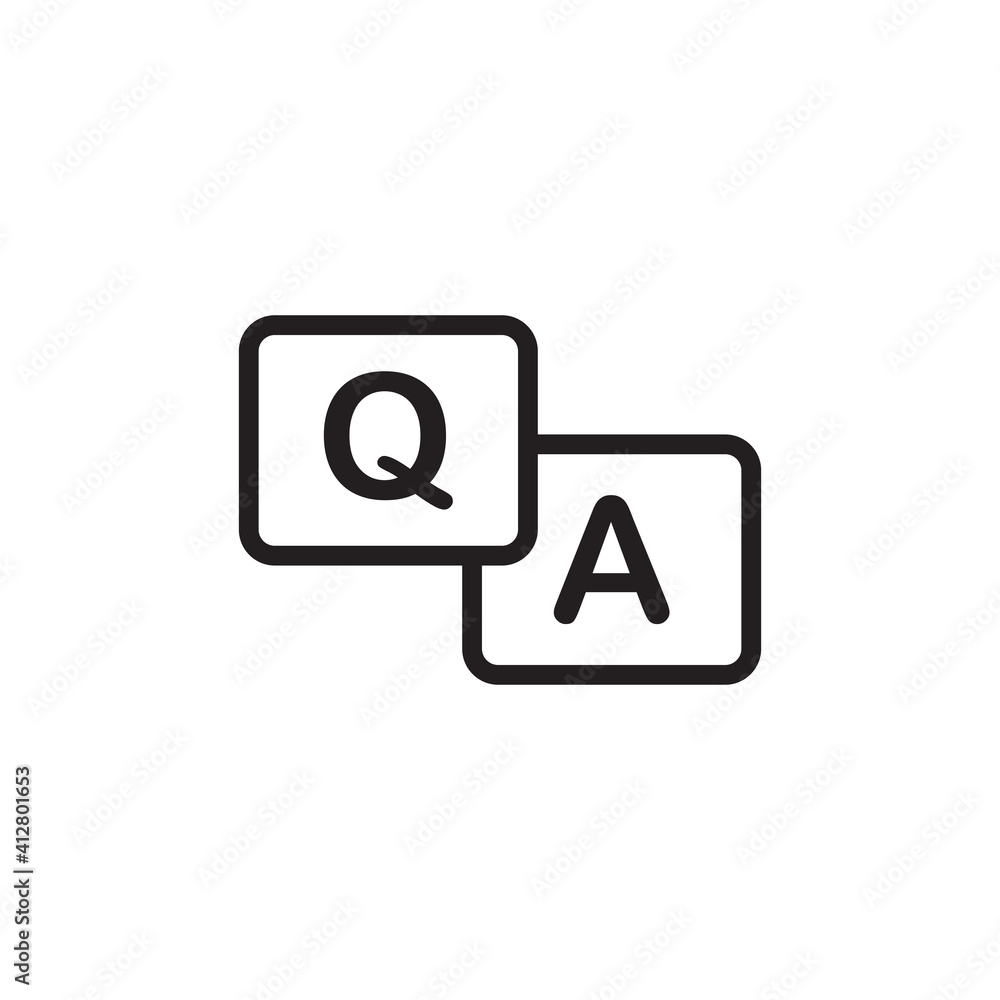 ask question icon symbol sign vector ask question icon symbol sign vector