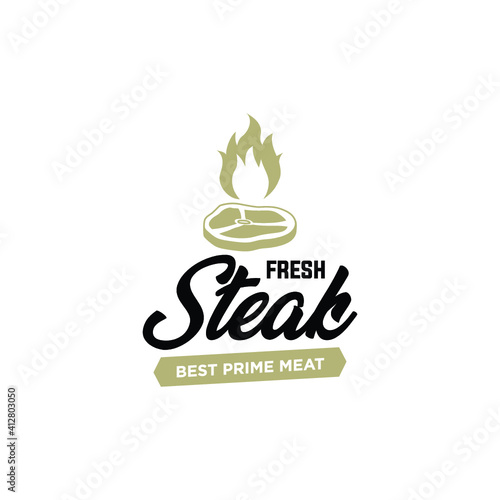 Steak House or Meat Store Labels, Emblems, Logo Templates. Signs