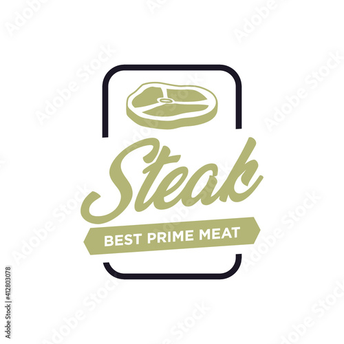 Steak House or Meat Store Labels, Emblems, Logo Templates. Signs