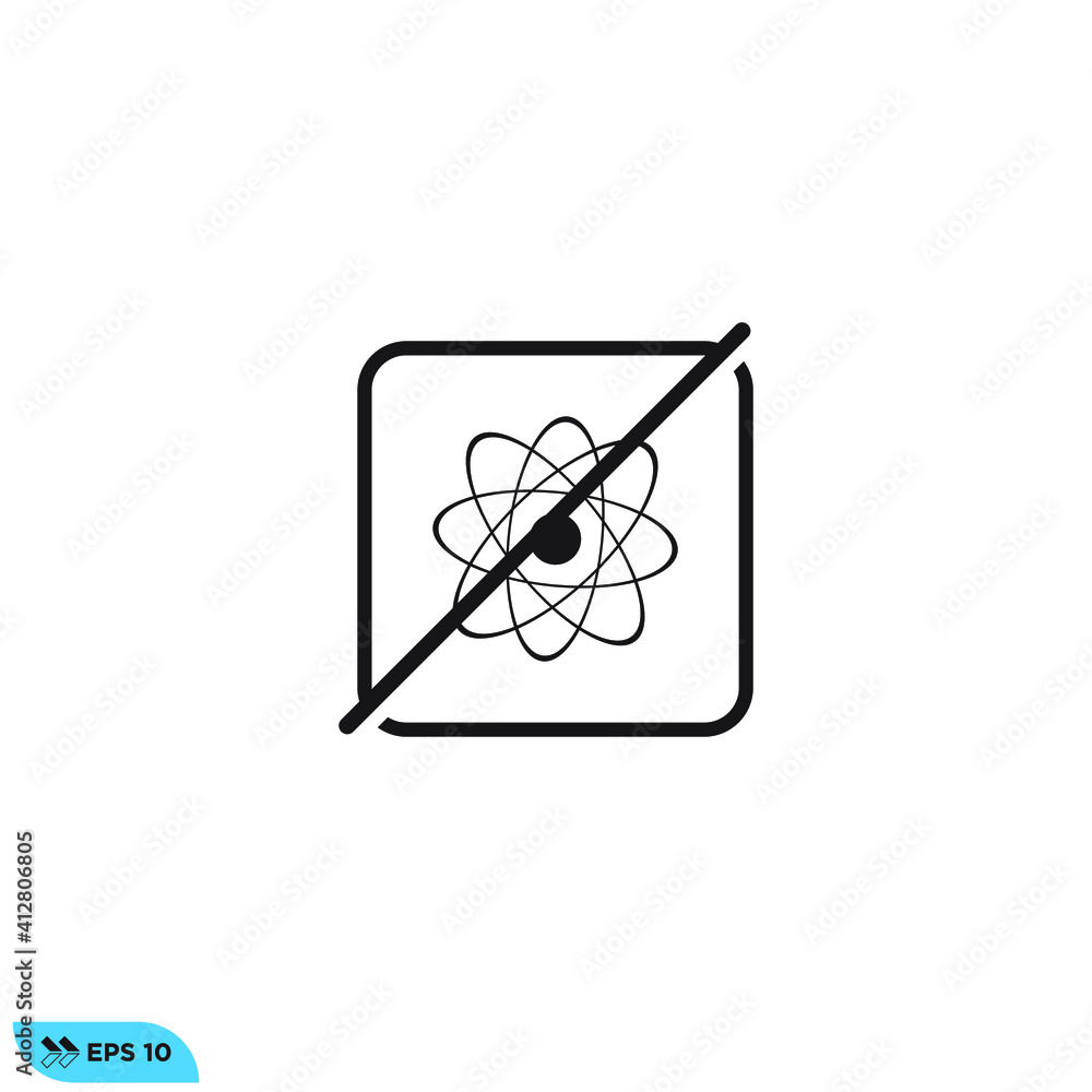 Icon vector graphic of molecule Icon vector graphic of molecule