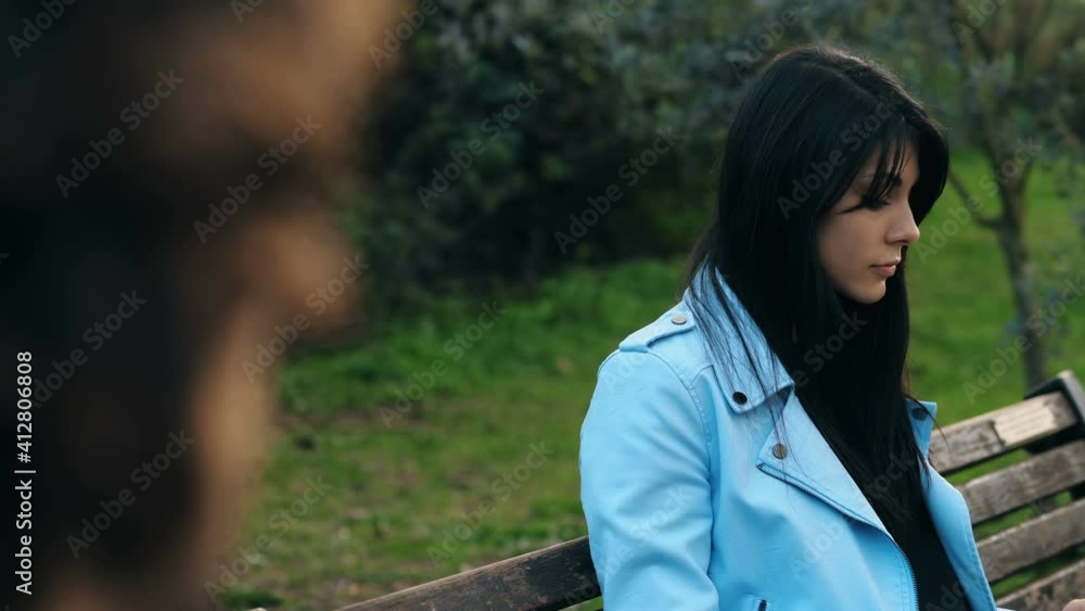 attraction, seduction - man tries to approach a girl thinking she is alone attraction, seduction - man tries to approach a girl thinking she is alone