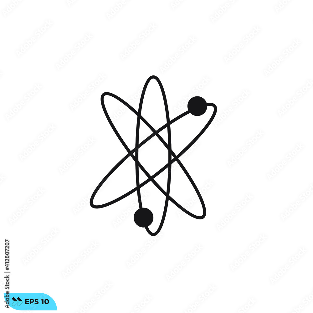 Icon vector graphic of molecule Icon vector graphic of molecule