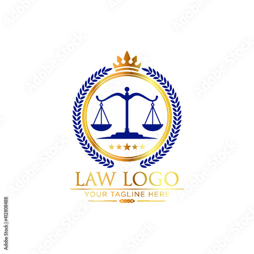 attorney and law logo. modern design