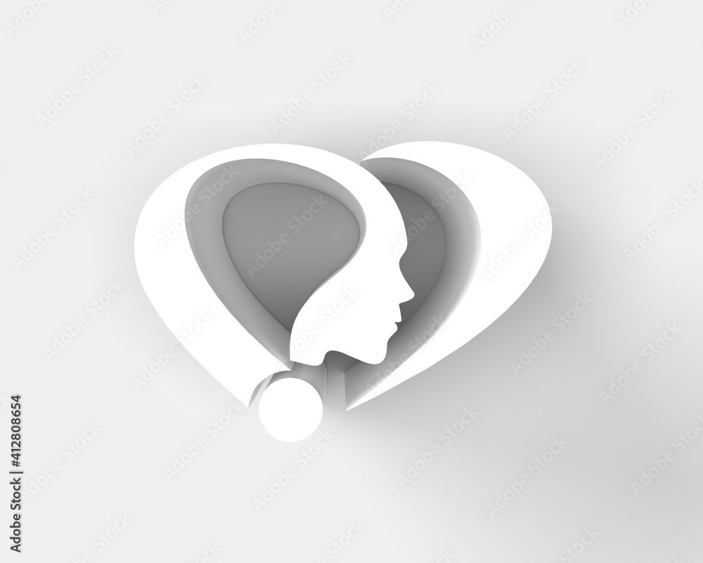 3d Render Question mark with human face 3D illustration Design Element. 3d Render Question mark with human face 3D illustration Design Element.