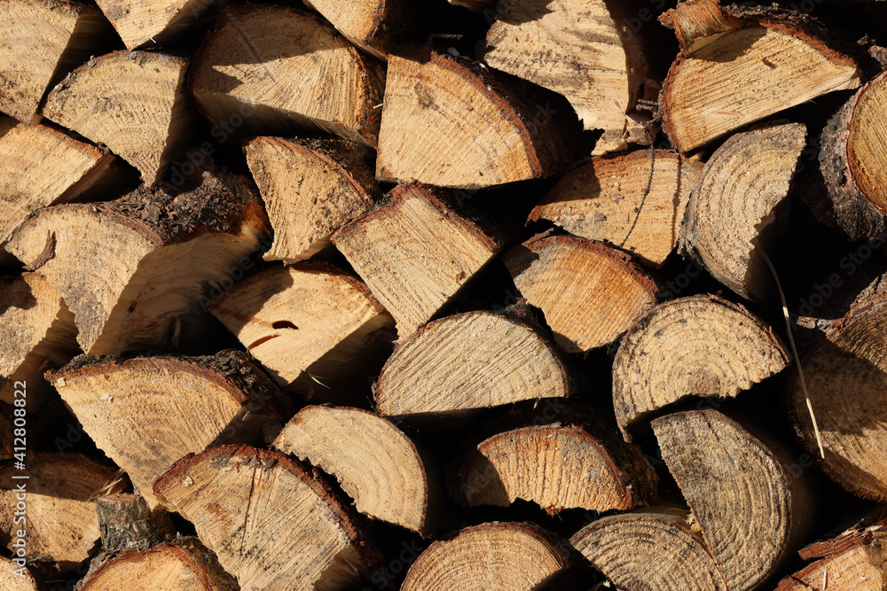 stack of firewood prepared for winter stack of firewood prepared for winter