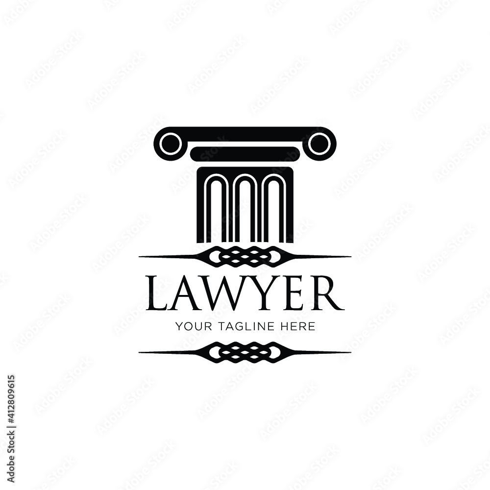 attorney and law logo. modern design attorney and law logo. modern design