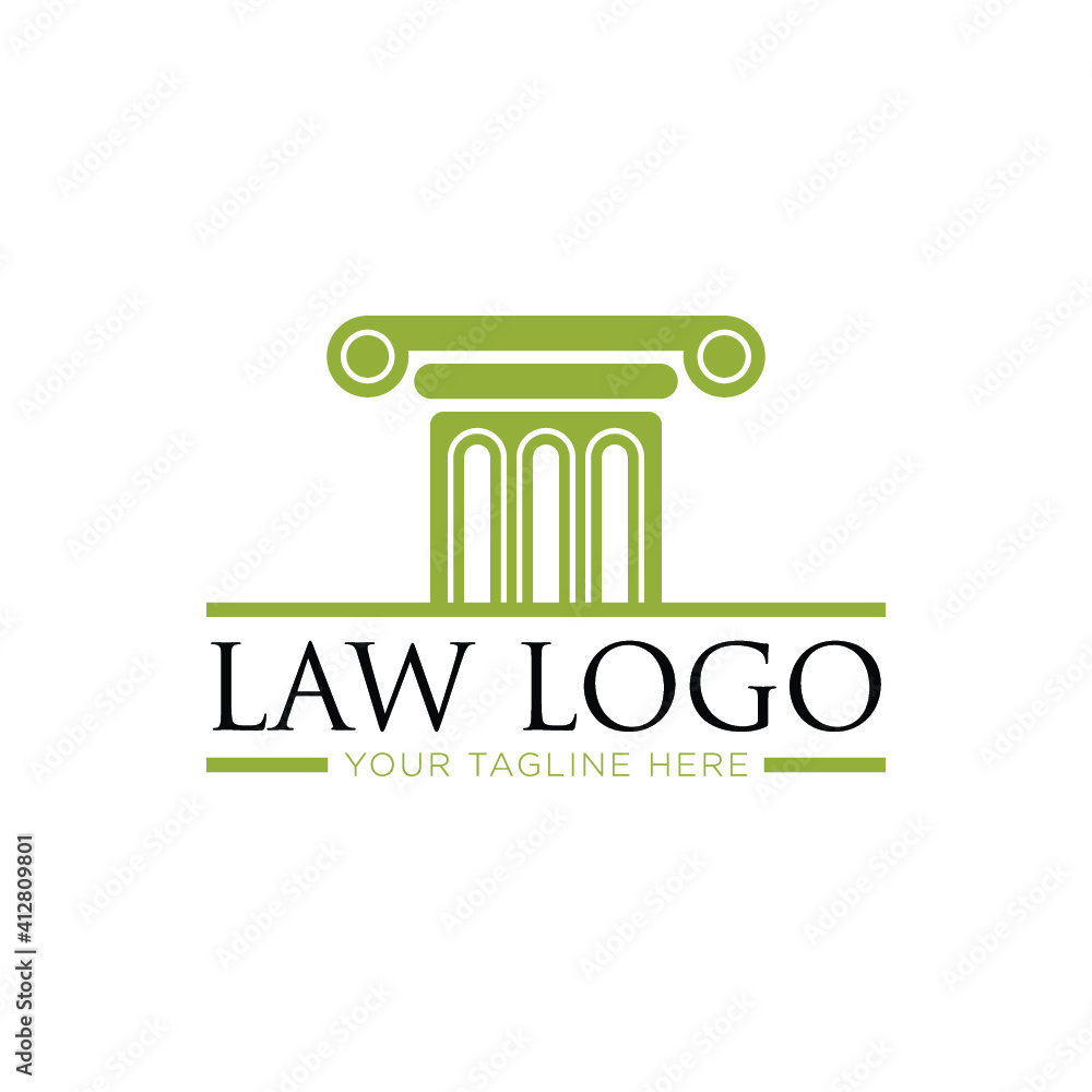attorney and law logo. modern design