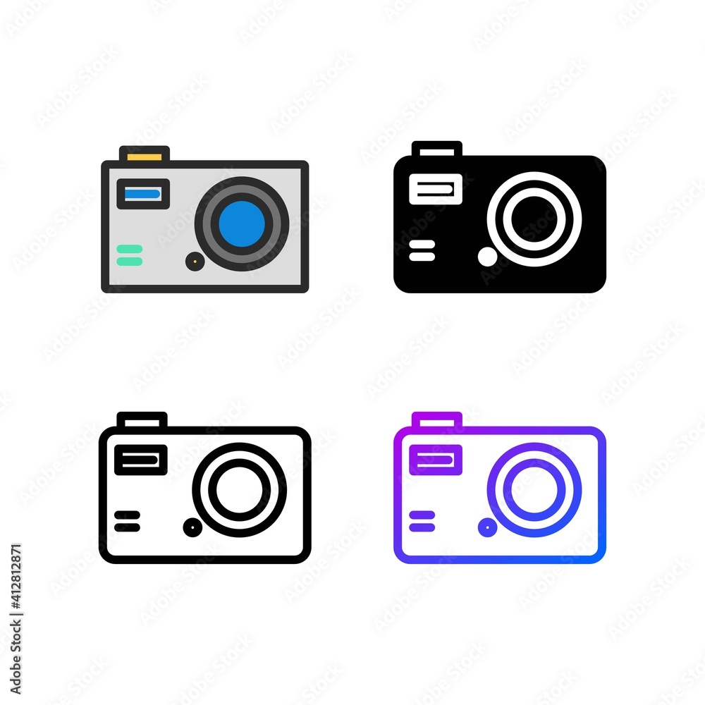 Camera icon pack, vector eps 10 Camera icon pack, vector eps 10