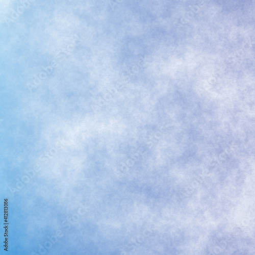Gradient color blue paper. Sky and cloud background.