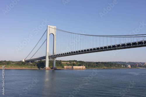 Modern Bridge image taken from boat