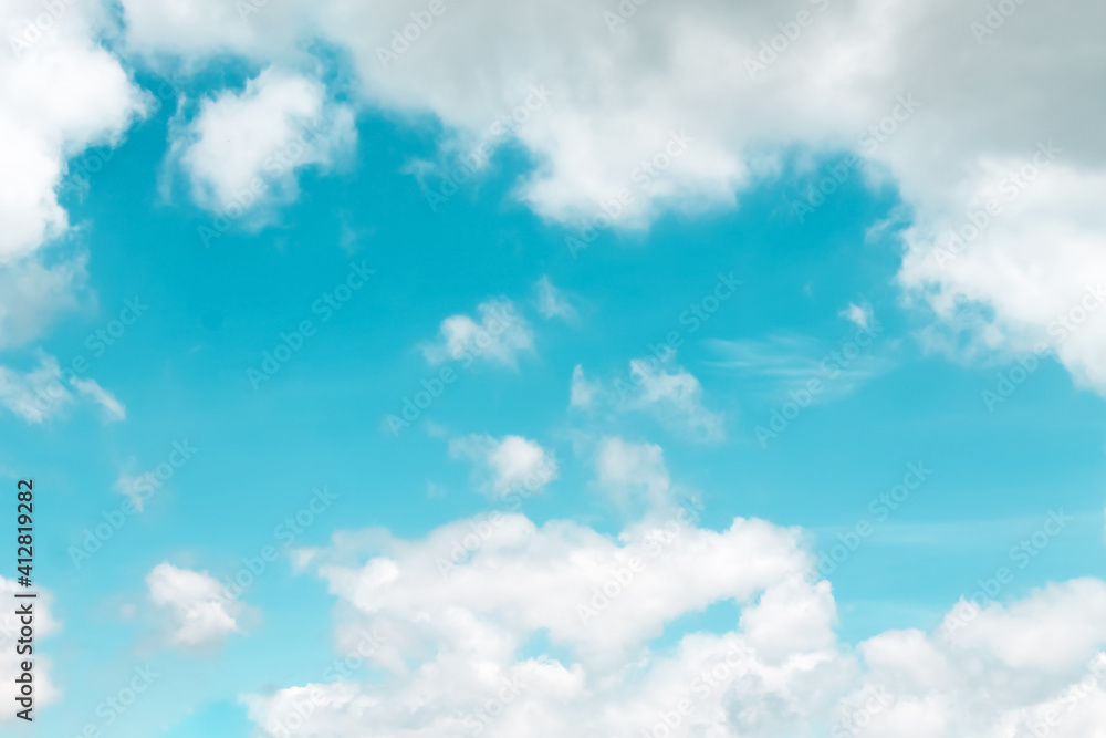 Clouds sky bright blue and space background