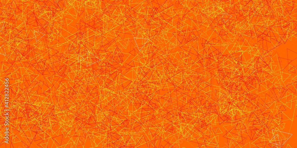 Naklejka premium Light Pink, Yellow vector background with polygonal forms.