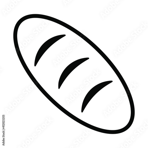 Bakery products icon vector. bake illustration sign. bread symbol.