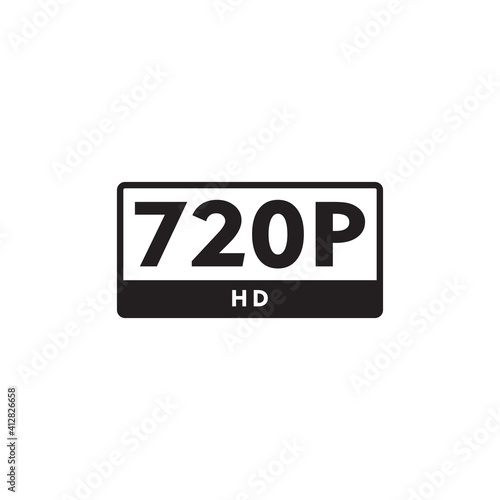 720p icon symbol sign vector photo