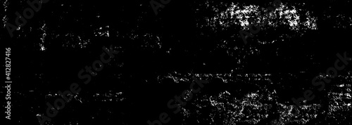 Aged scratched chipped front of fence for 3D dark design. Cracked uneven flaked rot wall of an old castle grunge loft. Brushed peeling dirty ruined exposed stucco on shabby medieval scary street city