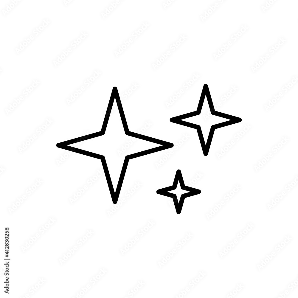 Obraz premium Sparkle Icon Design Vector Template