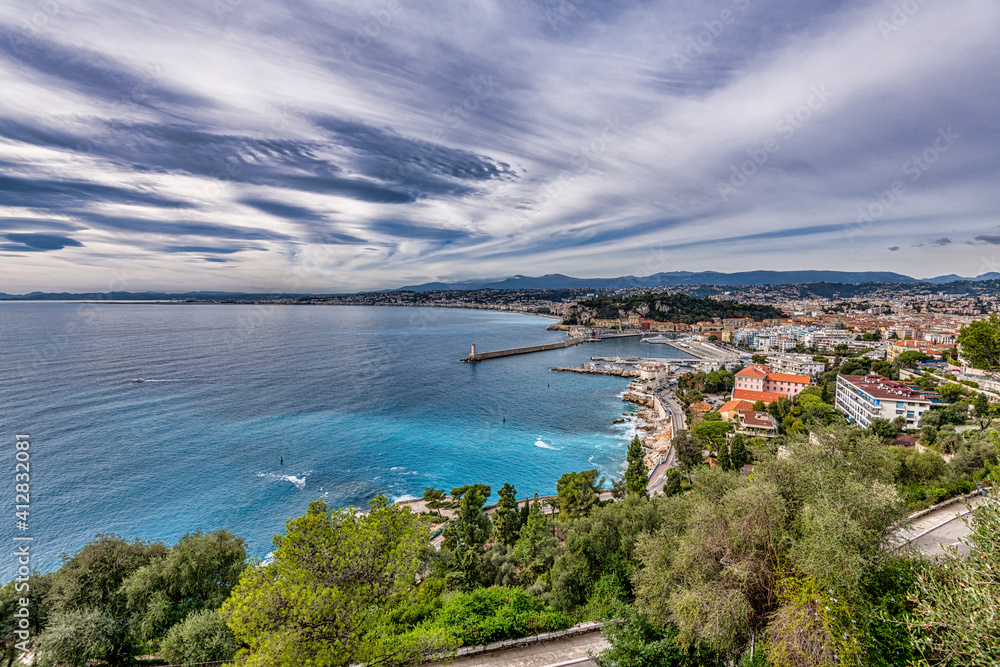 view of the city of Nice, France
