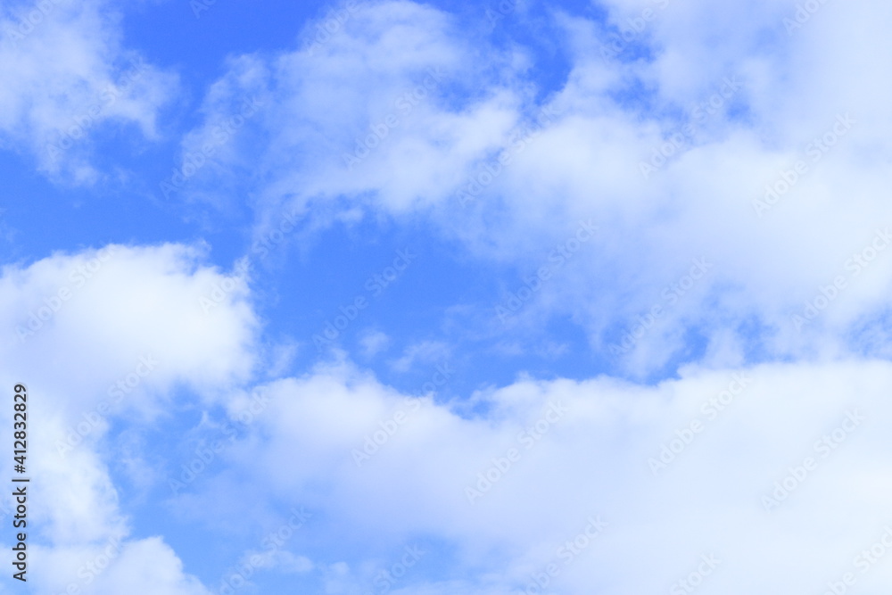 Fototapeta premium blue sky and clouds in white and gray tones.