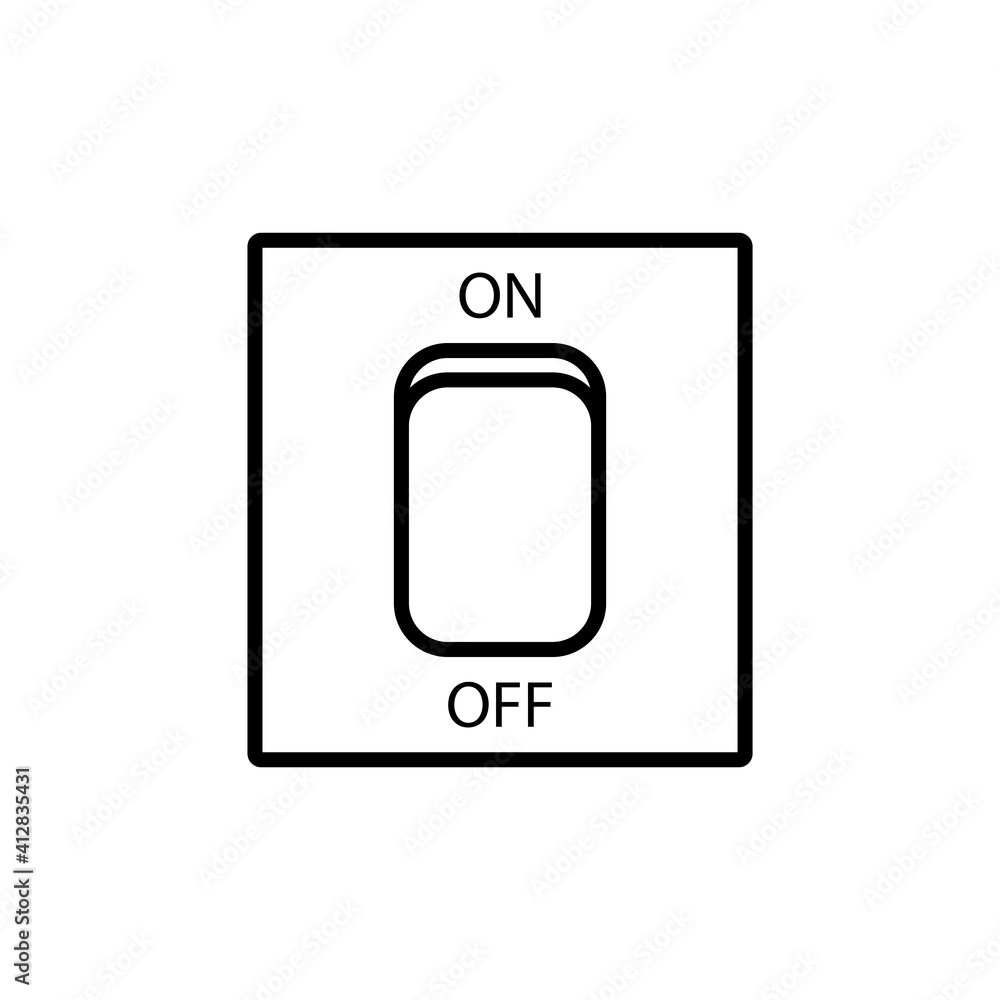 Light Switch Icon Design Vector Template Light Switch Icon Design Vector Template