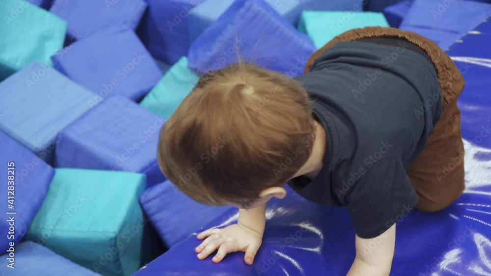 Child on trampolines Child on trampolines