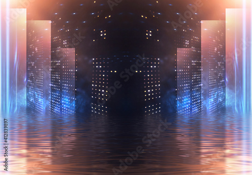 Background of empty show sc...