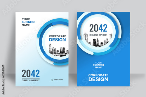 City Background Business Book Cover Design Template