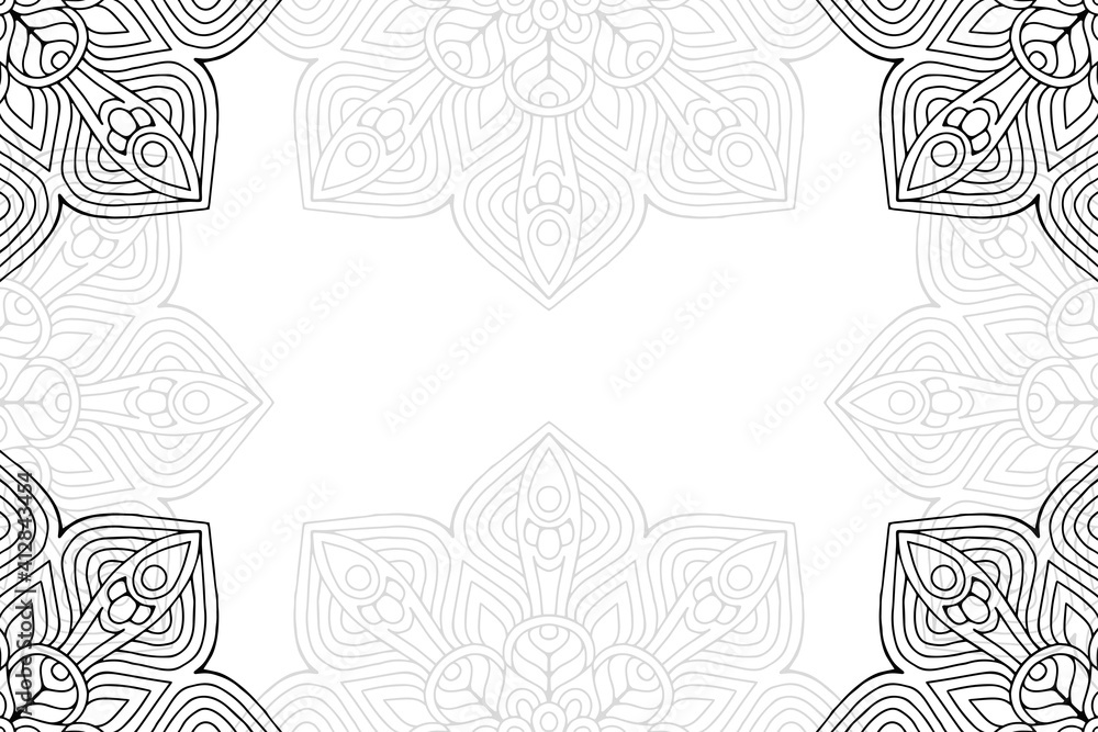 Fototapeta premium Ramadan kareem background with mandala ornament