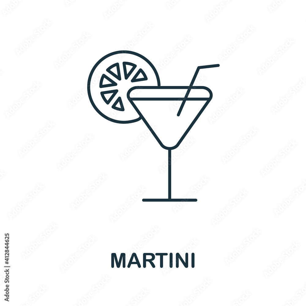 Martini icon. Simple element from drinks collection. Creative Martini icon for web design, templates, infographics and more Martini icon. Simple element from drinks collection. Creative Martini icon for web design, templates, infographics and more