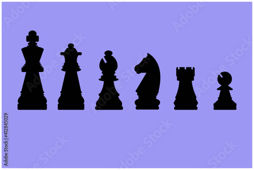 vector chess pieces