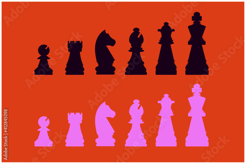 vector chess pieces