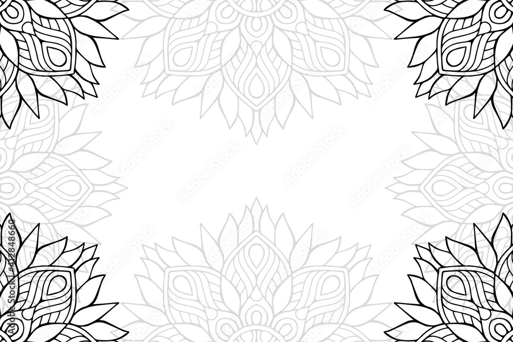Ramadan kareem background with mandala ornament Ramadan kareem background with mandala ornament