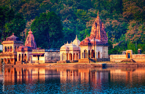 Reflecion of Shriram Temple.