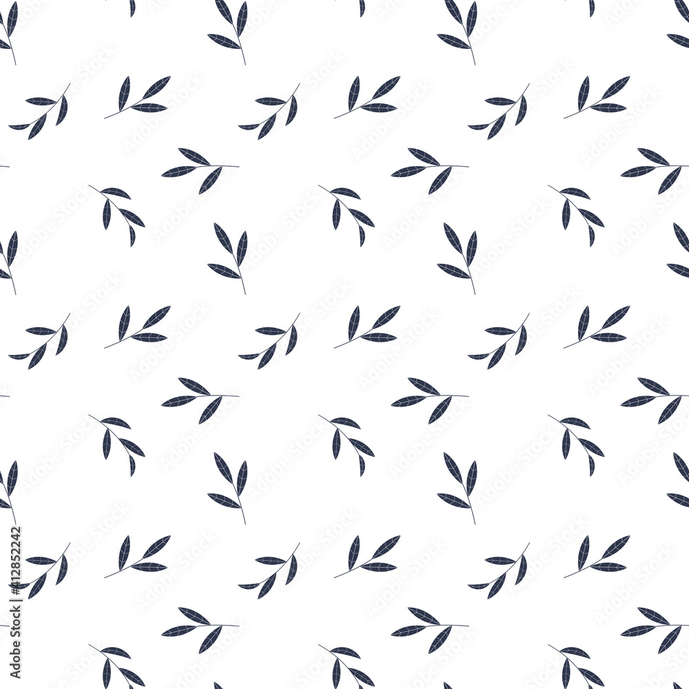 Abstract Simple Seamless Pattern Background with Leaves. Vector Illustration EPS10 Abstract Simple Seamless Pattern Background with Leaves. Vector Illustration EPS10