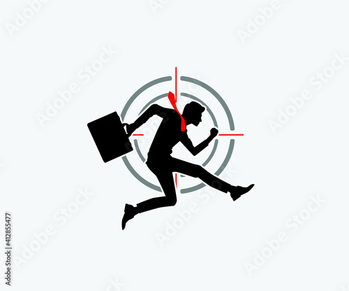 person with target, Job seeker