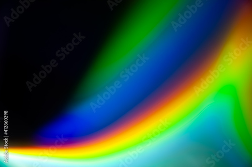 Real holographic texture. Natural spectrum. Rainbow