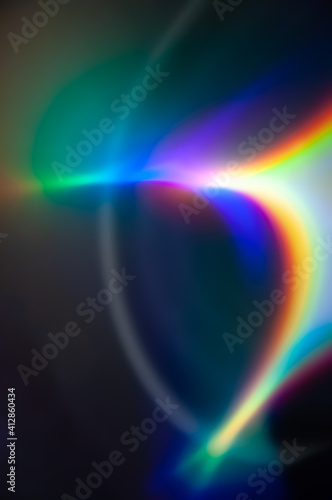 Real holographic texture. Natural spectrum. Rainbow