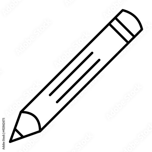 Vector Pencil Outline Icon Design