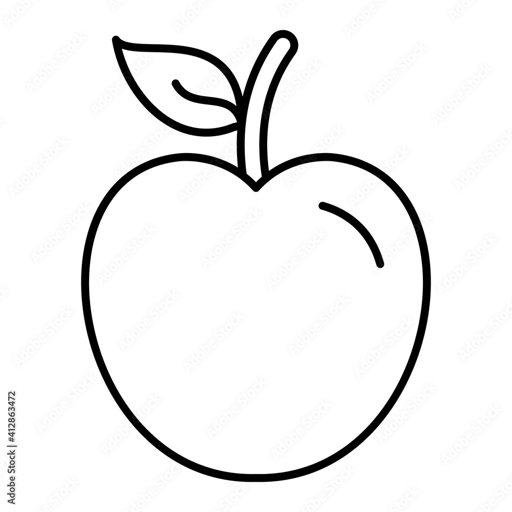 Vector Cherries Outline Icon Design
